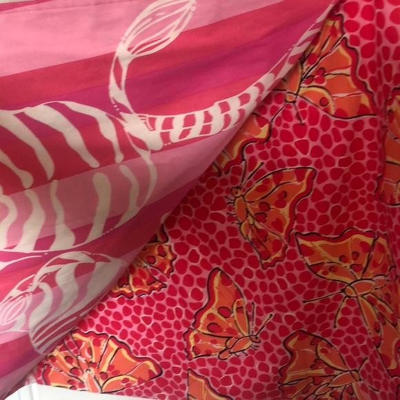 Lilly Pulitzer Reversible Skirt Zebra Butterfly 10 - Picture 3 of 6